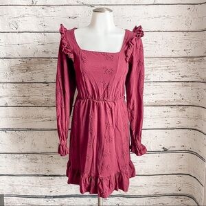 ASOS burgundy dress